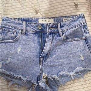 EUC PacSun High rise festival shorts size 23